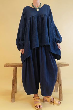 Made in Italy Santos Artist Smock Navy /9 =